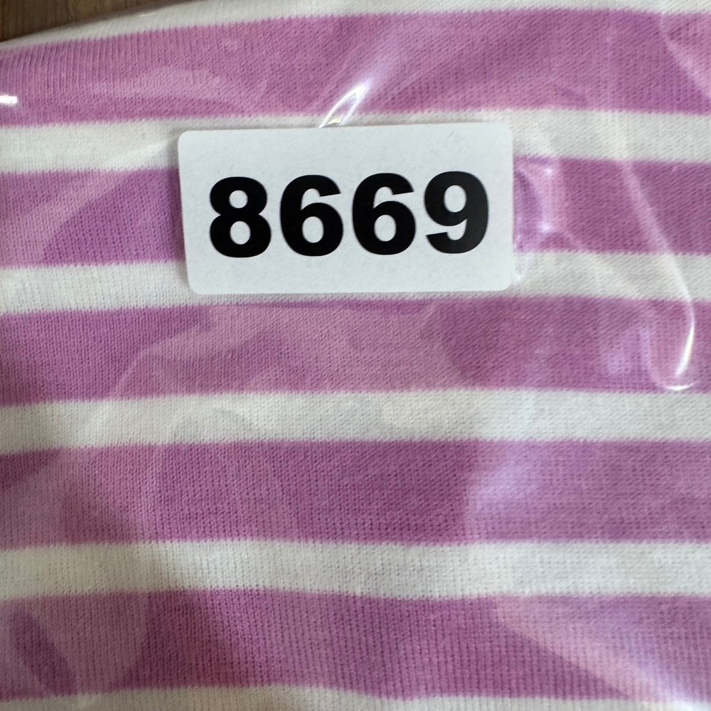 Jones New York Striped Boat Neck Top Womens Small Pink White 3/4 Sleeve Preppy - Picture 7 of 9